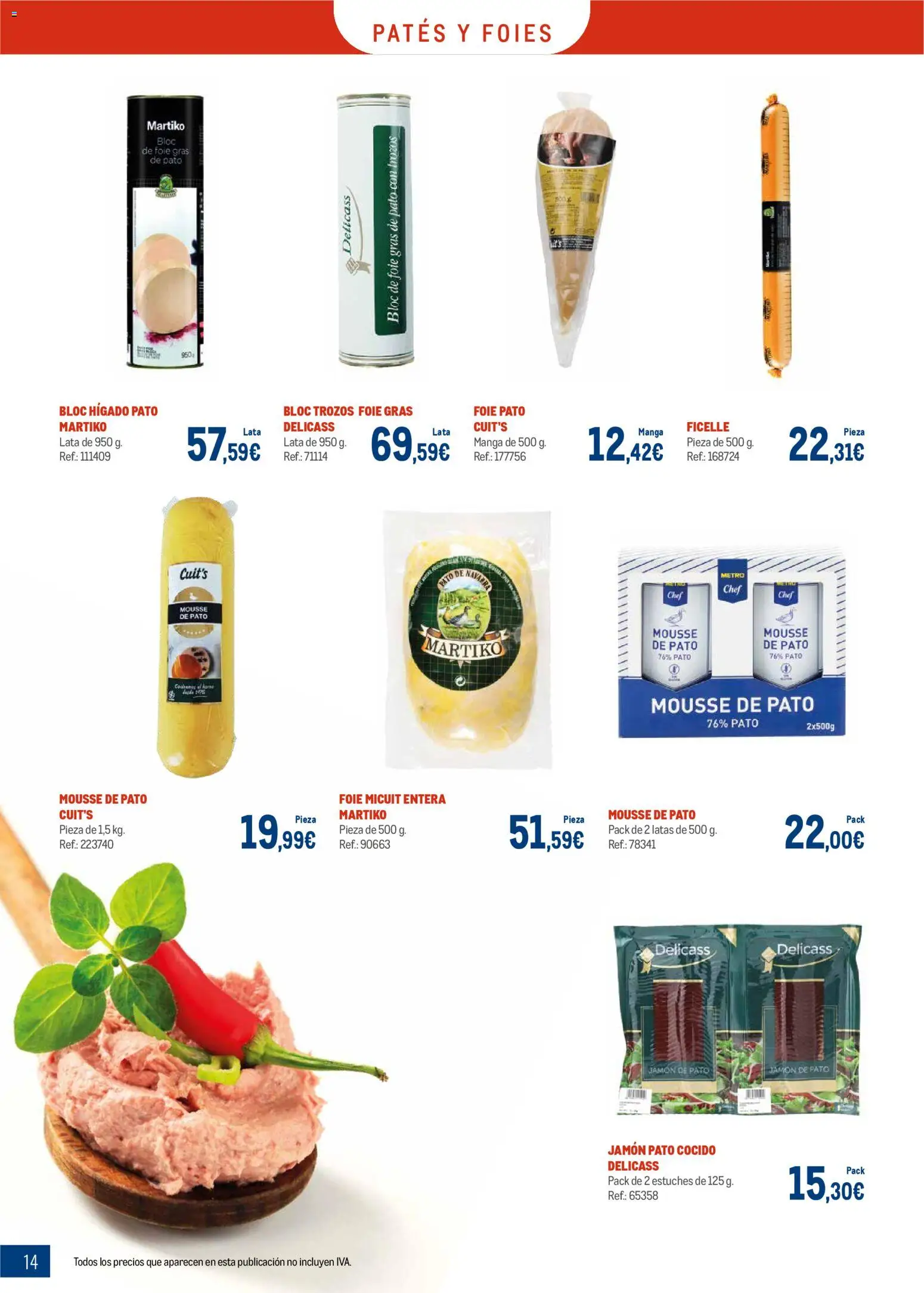 Makro - Charcuteria Palma Castellón │ válido desde el 01.12.2025 | Página: 14 | Productos: Mousse, Jamón