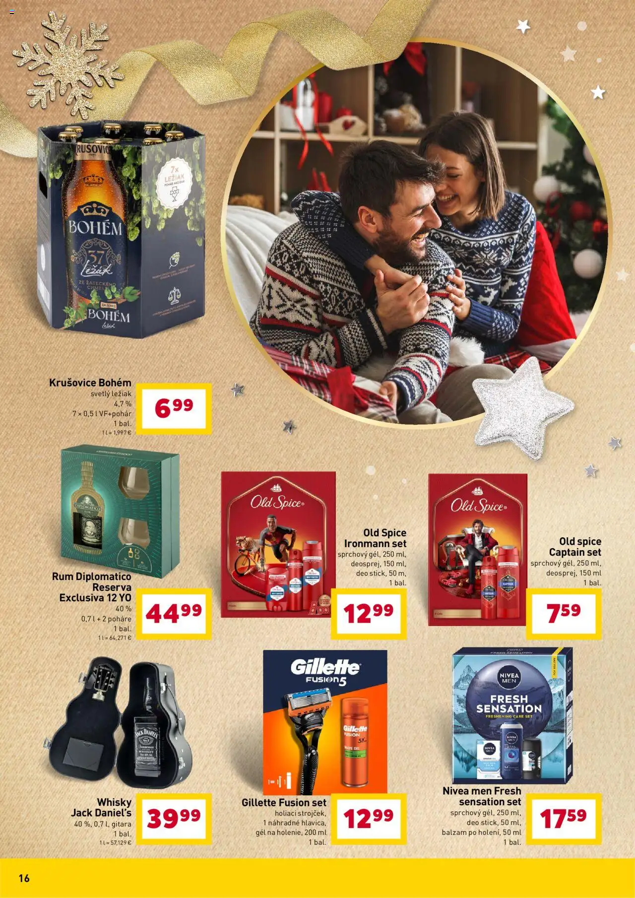 Nové Billa akcie – leták je platný od 15.10.2025 | Strana: 16 | Produkty: Diplomatico, Old Spice, Krušovice, Whisky