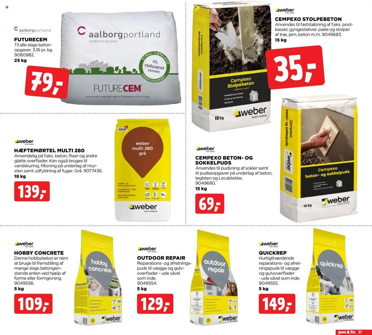 Jem & fix tilbudsavis – gyldig fra 05.10.2025 | Side: 31 | Produkter: Søm
