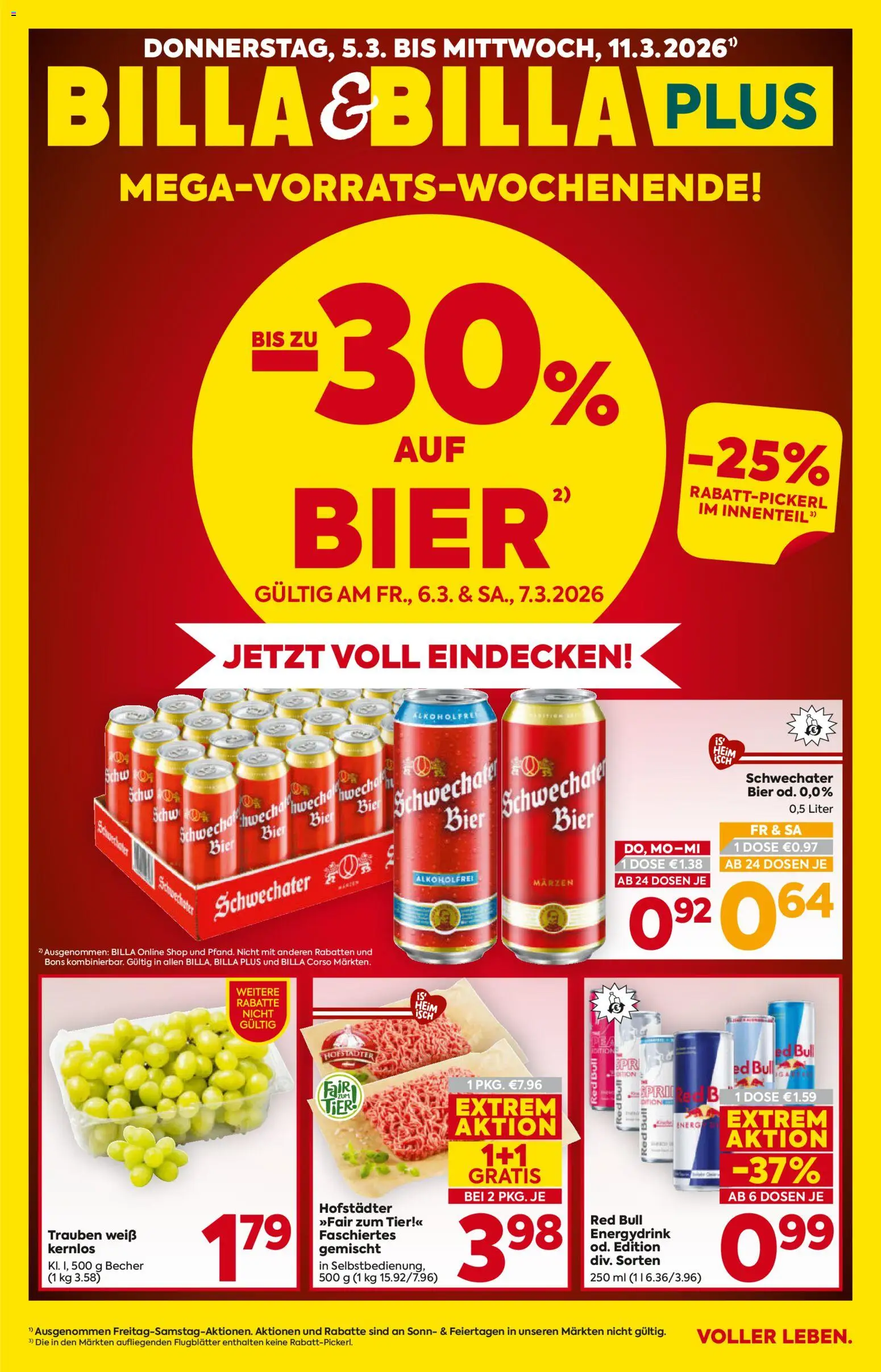 Billa Flugblatt - Niederösterreich gültig ab 05.03.2026 | Seite: 1 | Produkte: Bier