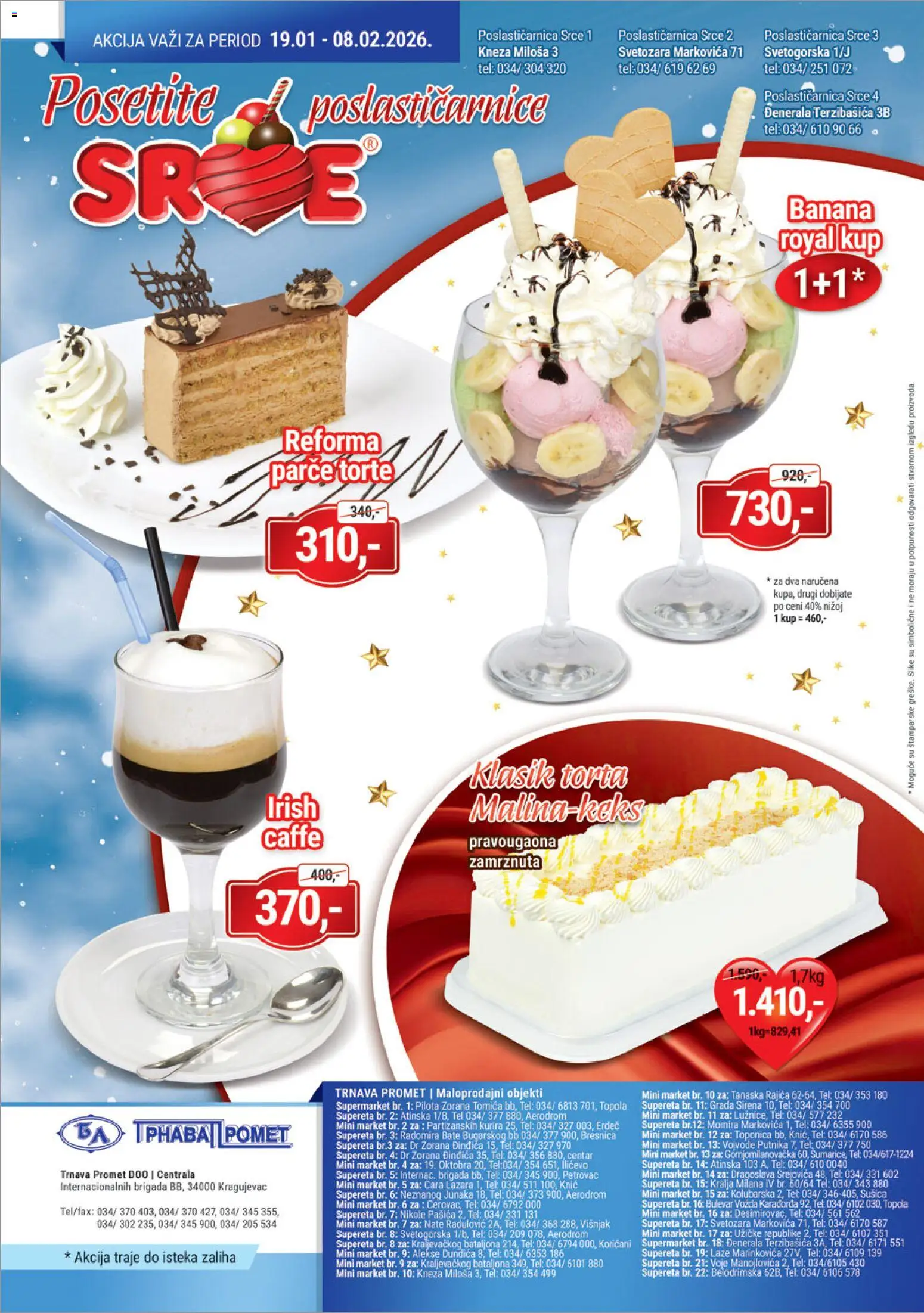 Trnava Promet katalog - važi od 19.01.2026 | Strana: 24 | Proizvode: Banana, Torta