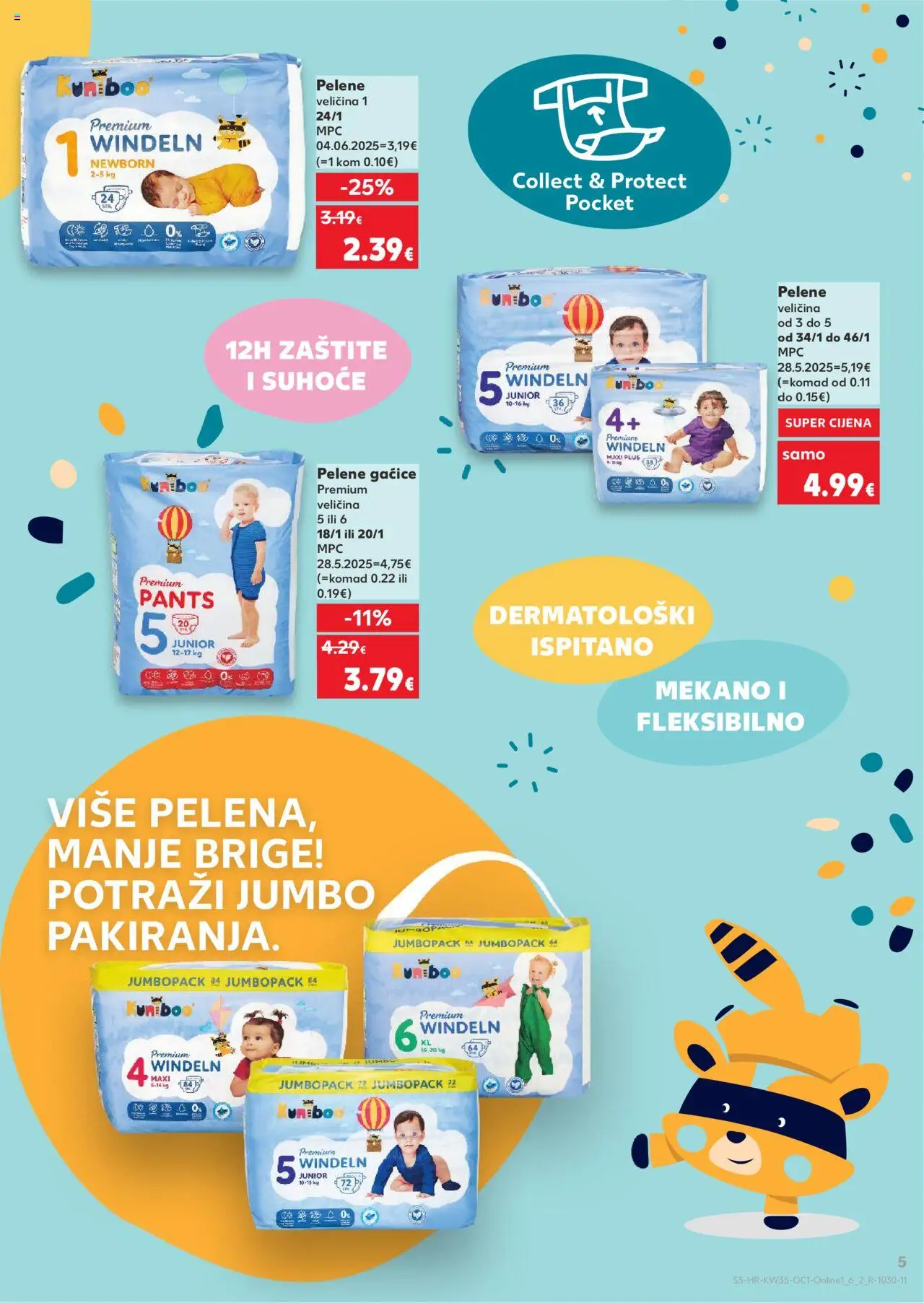 Kaufland katalog | vrijedi od 27.08.2025 | Stranica: 5 | Proizvodi: Pelene, Gaćice