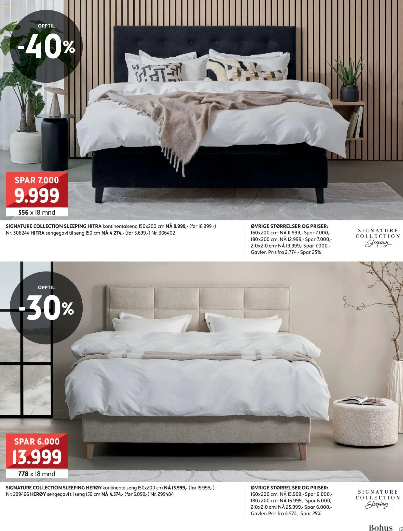 {H1} | Side: 15 | Produkter: Kontinentalseng, Seng, Sengegavl