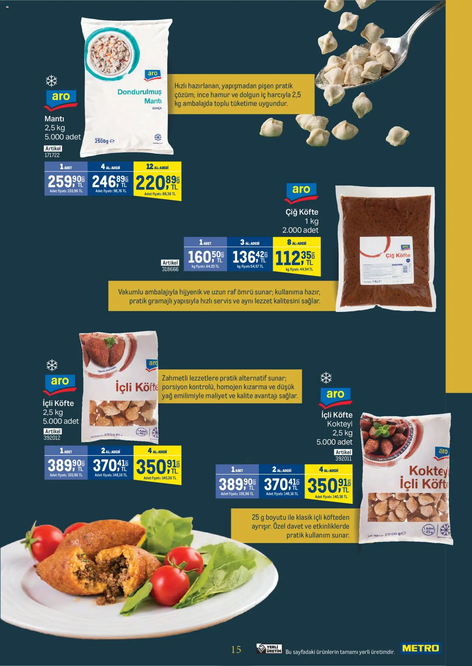 Metro - Kurum ve İşletme Mutfakları - 28.01.2026 tarihinden itibaren geçerlidir | Sayfa: 15 | Ürünler: Raf, Yağ