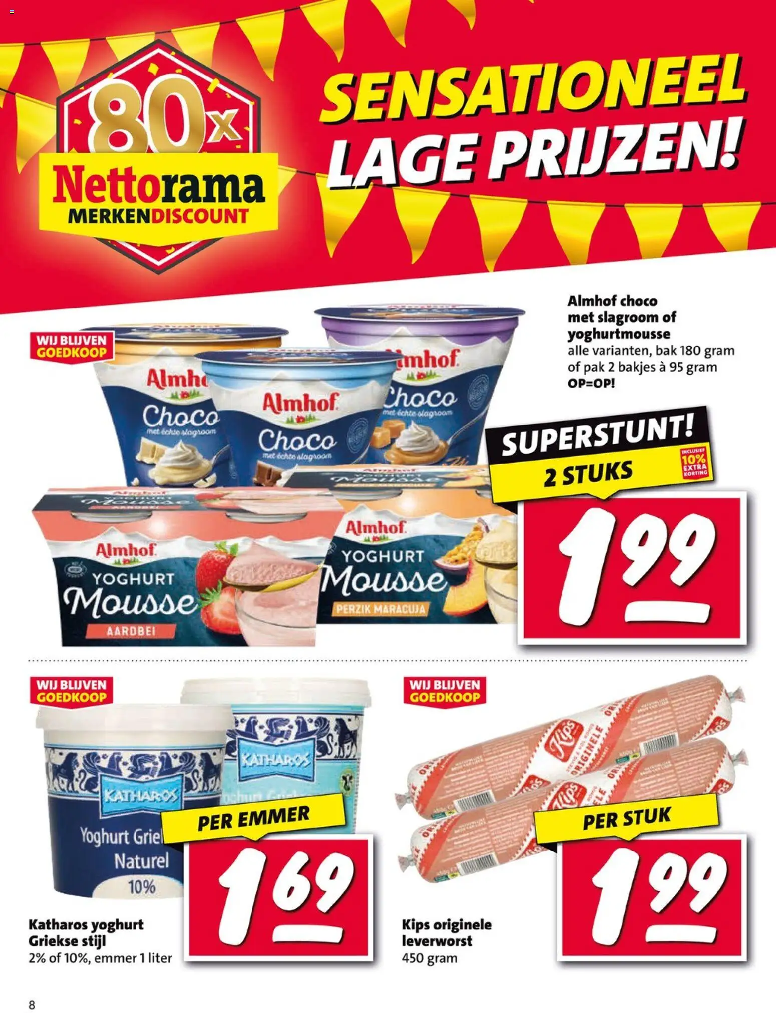 {H1} | Pagina: 8 | Producten: Yoghurt, Slagroom, Aardbei
