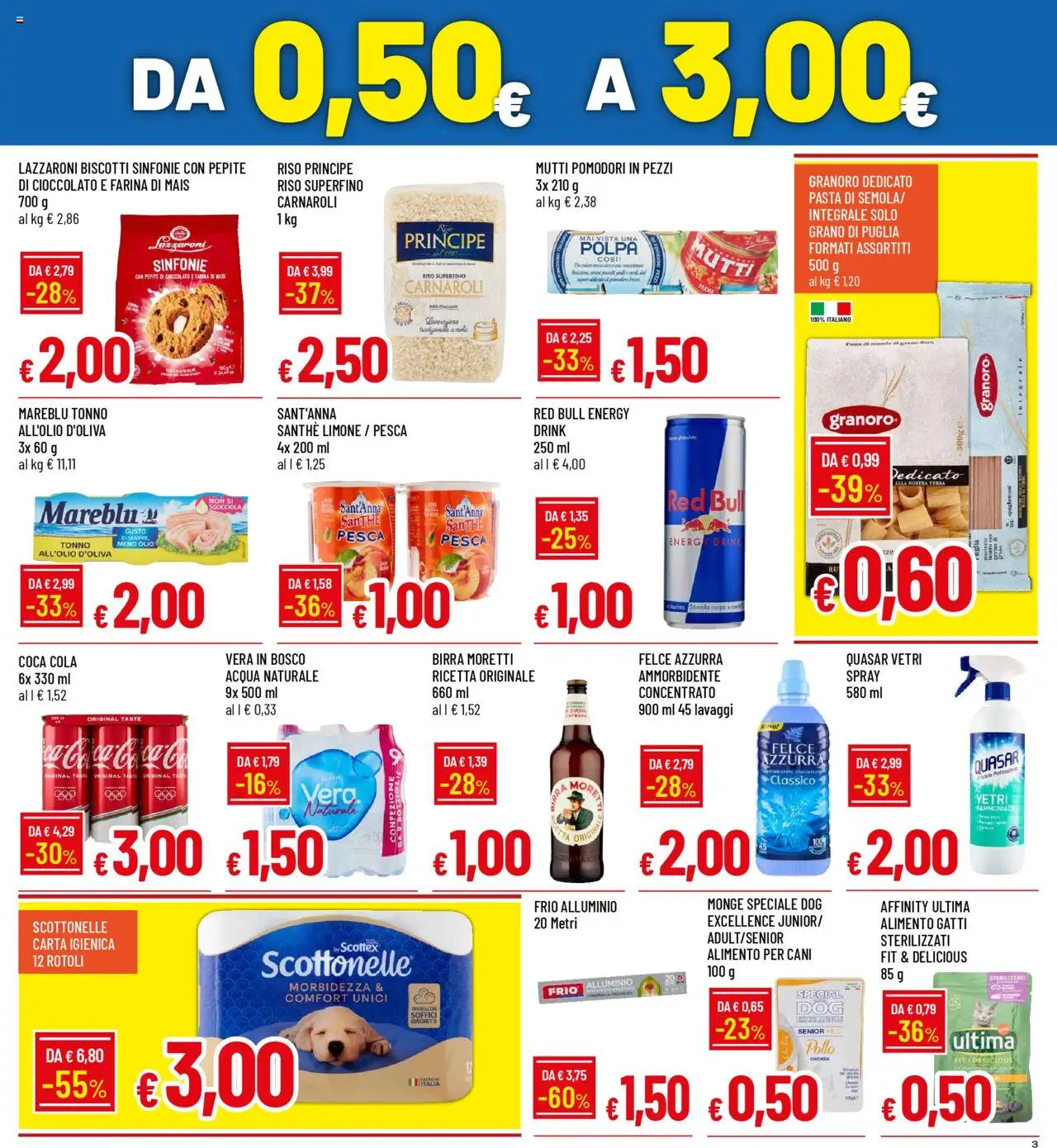 Volantino Galassia del 08.09.2025 | Pagina: 3 | Prodotti: Cioccolato, Farina, Pesca, The