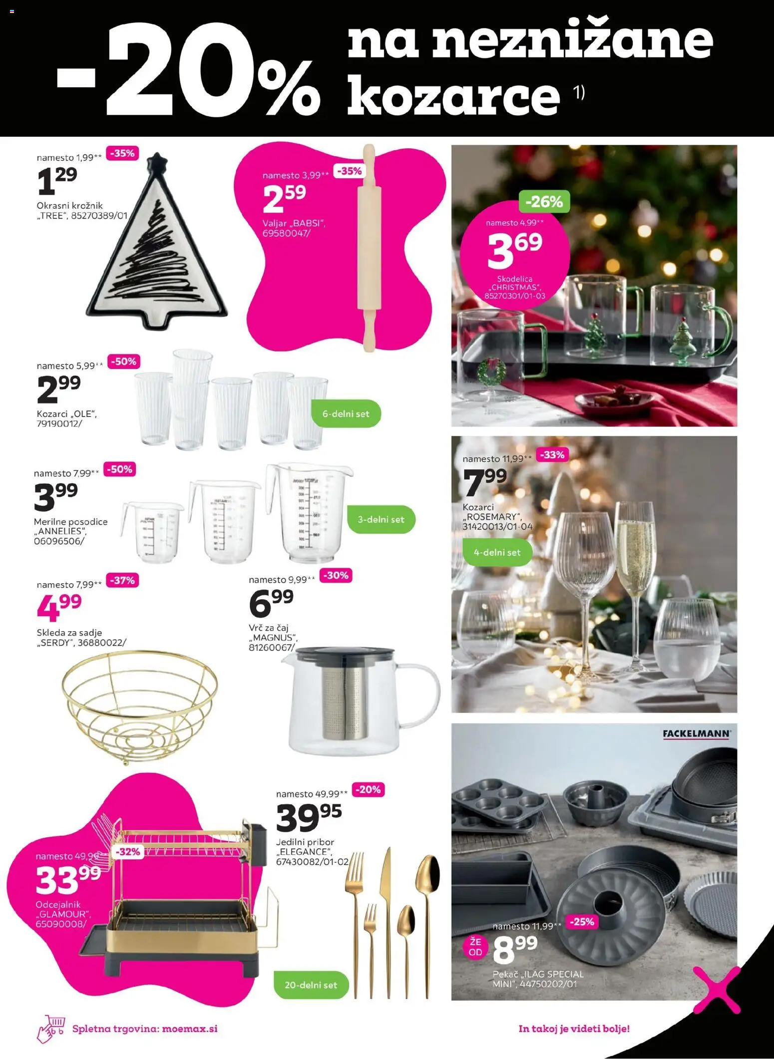 Novi Mömax katalog ponudbe – veljaven od 03.11.2025 | Stran: 3 | Izdelki: Pribor, Skodelica, Caj, Sadje