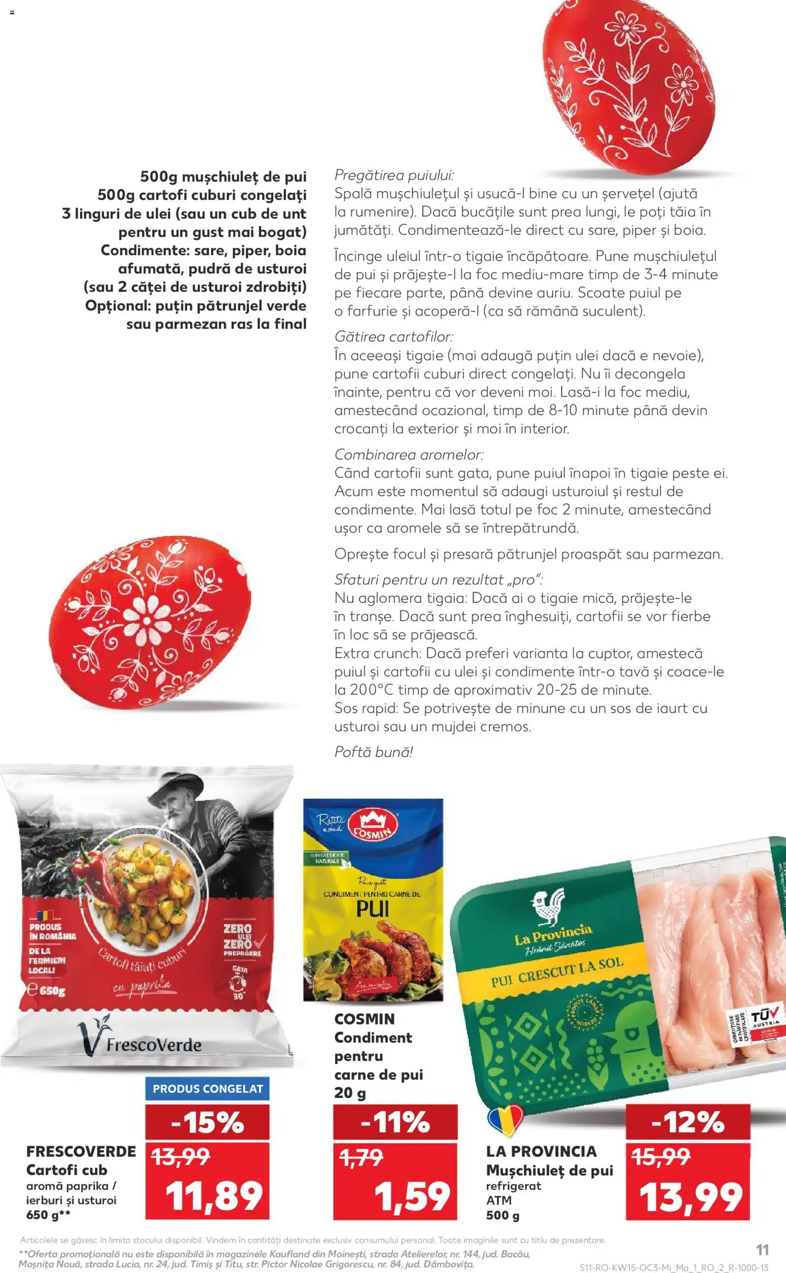 Noul catalog Kaufland – valabil de la 08.04.2026 | Pagină: 11 | Produse: Farfurie, Ulei, Cartofi, Parmezan