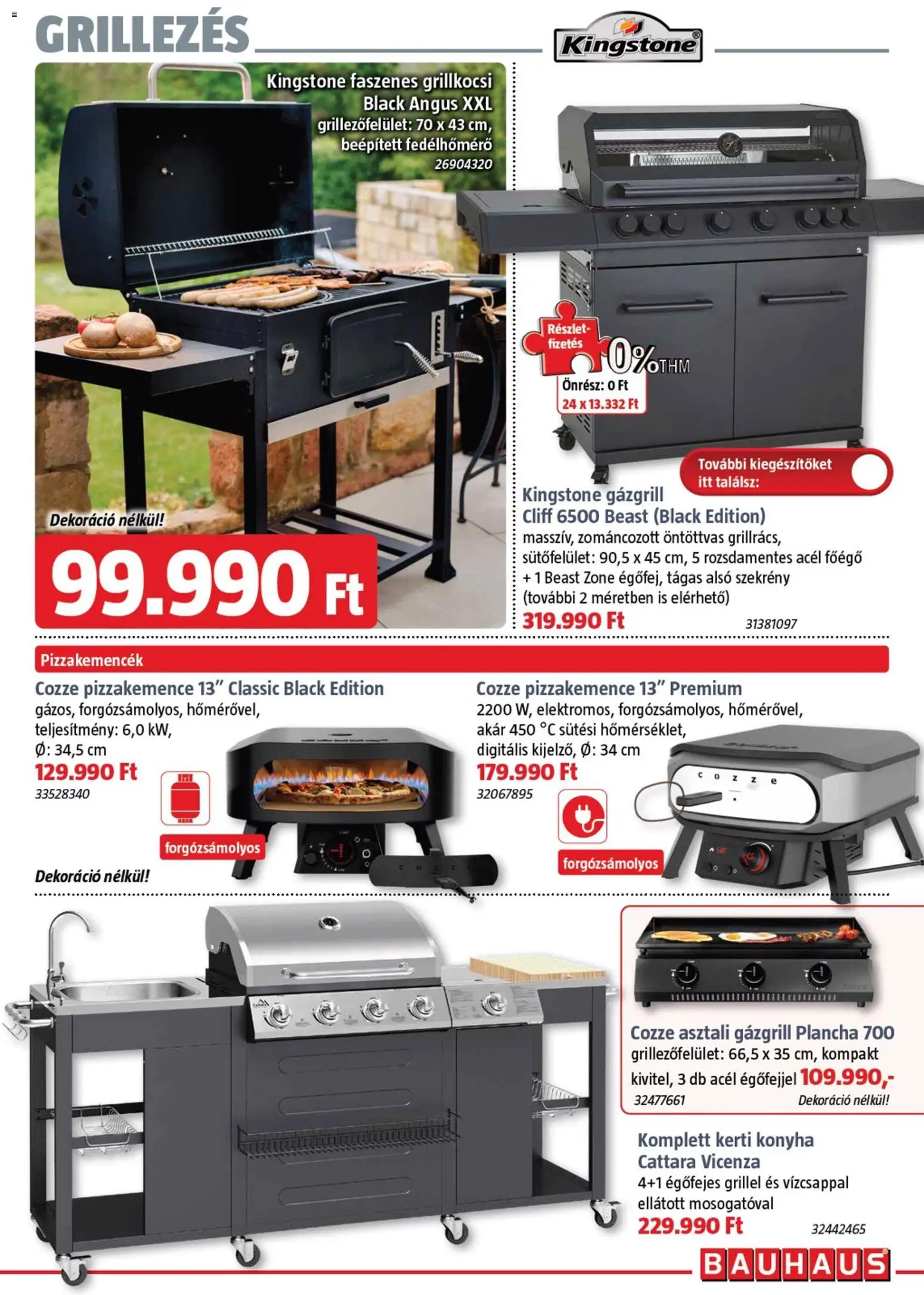 Bauhaus akciós ujság - amely érvényes a következő dátumtól: 05.03.2026 | Oldal: 9 | Termékek: Gázgrill, Szekrény, Dekoráció, Grillkocsi