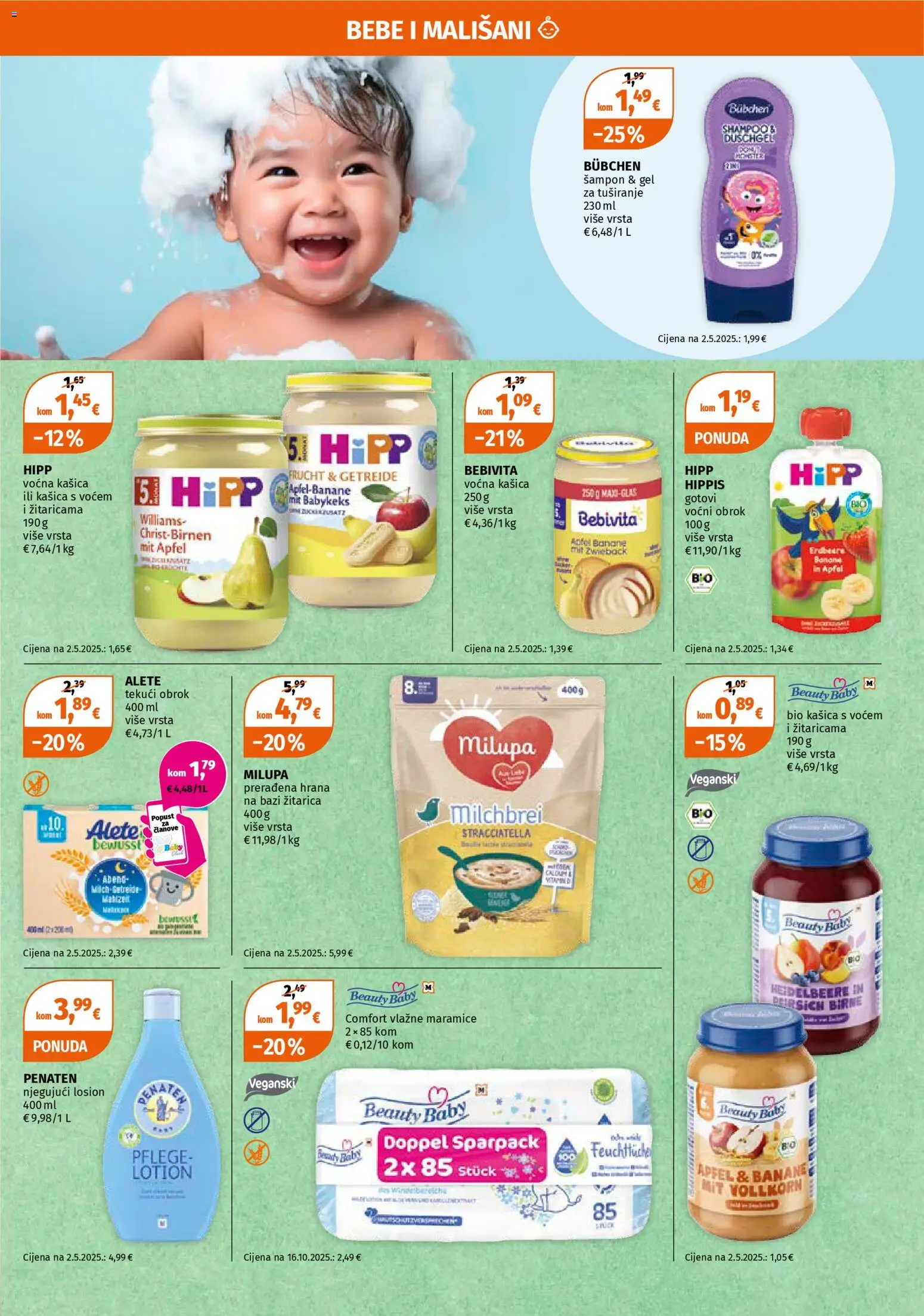 Müller katalog | vrijedi od 05.01.2026 | Stranica: 7 | Proizvodi: Šampon, Vlažne maramice, Gel za tuširanje, Banane