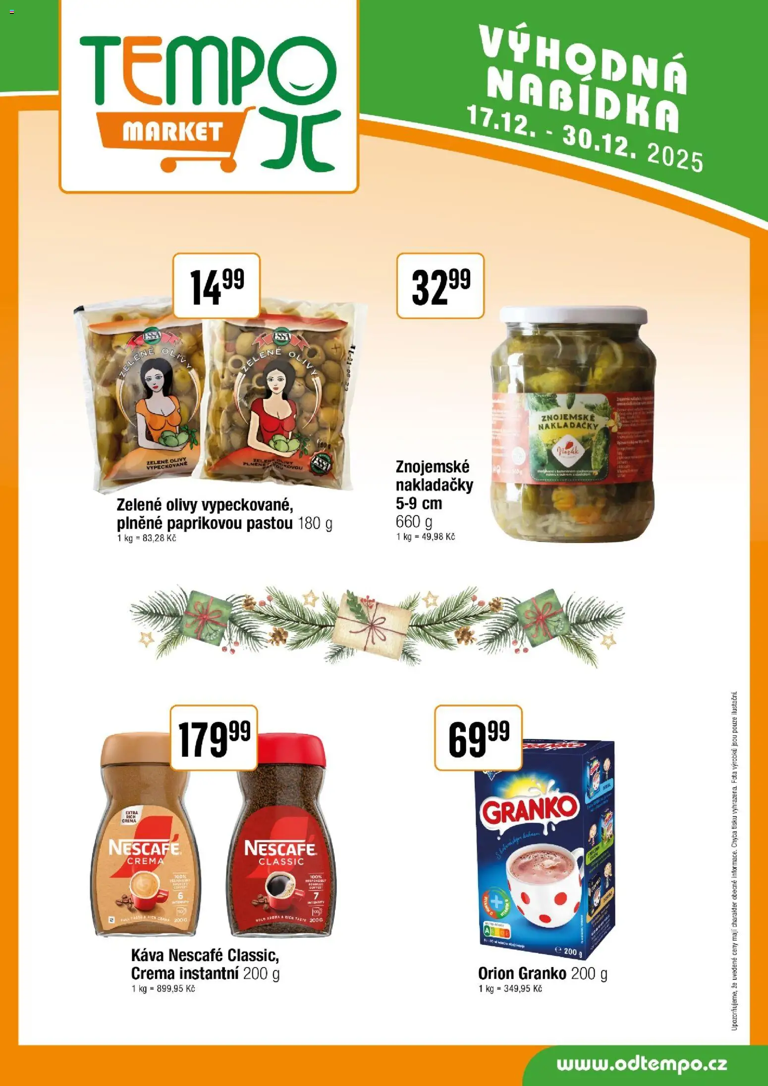 Tempo leták od 17.12.2025 | Strana: 13 | Produkty: Nescafe Crema, Granko, Nescafé, Olivy