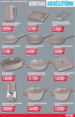 COOP Szolnok akciós újság - amely érvényes a következő dátumtól: 05.03.2026 | Oldal: 5 | Termékek: Sütő, Vízforraló, Szendvicssütő, Serpenyő