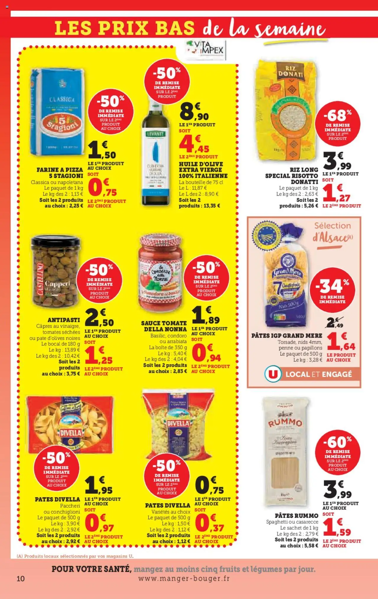  | Page: 10 | Produits: Huile D'olive, Huile, Pizza, Tomates