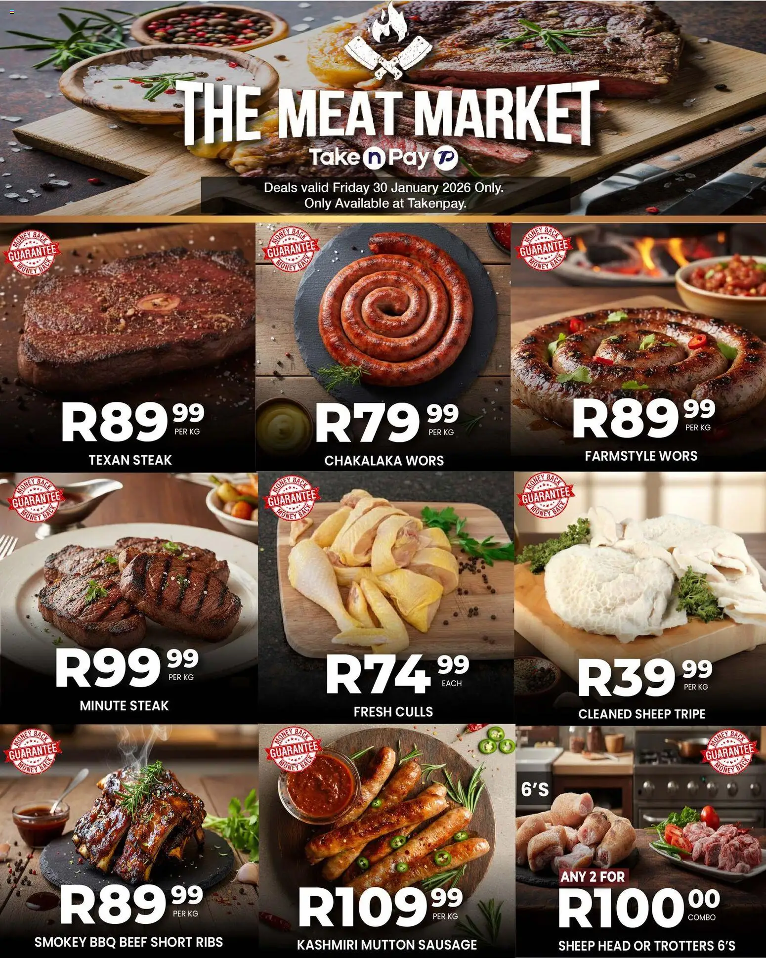 New Take n Pay catalogue – valid from 30.01.2026 | Page: 10 | Products: Ribs, Beef, Stoney, Sausage