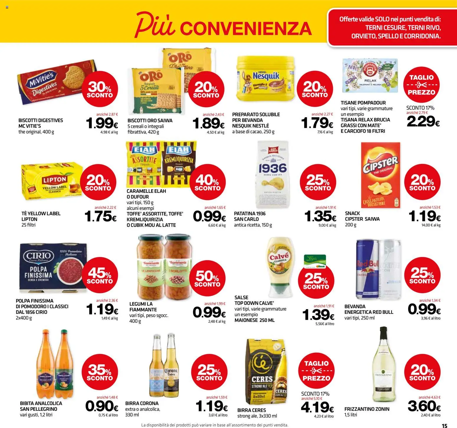Volantino Superconti del 12.02.2026 | Pagina: 16 | Prodotti: Legumi, Birra, Biscotti, Bibita