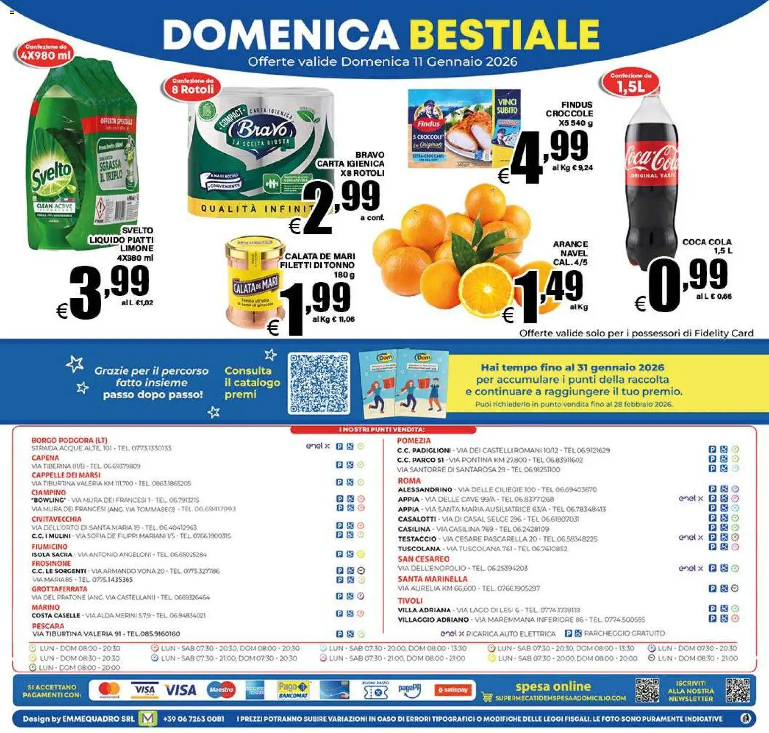 Volantino DEM del 07.01.2026 | Pagina: 20 | Prodotti: Arance, Limone, Tonno, Coca Cola