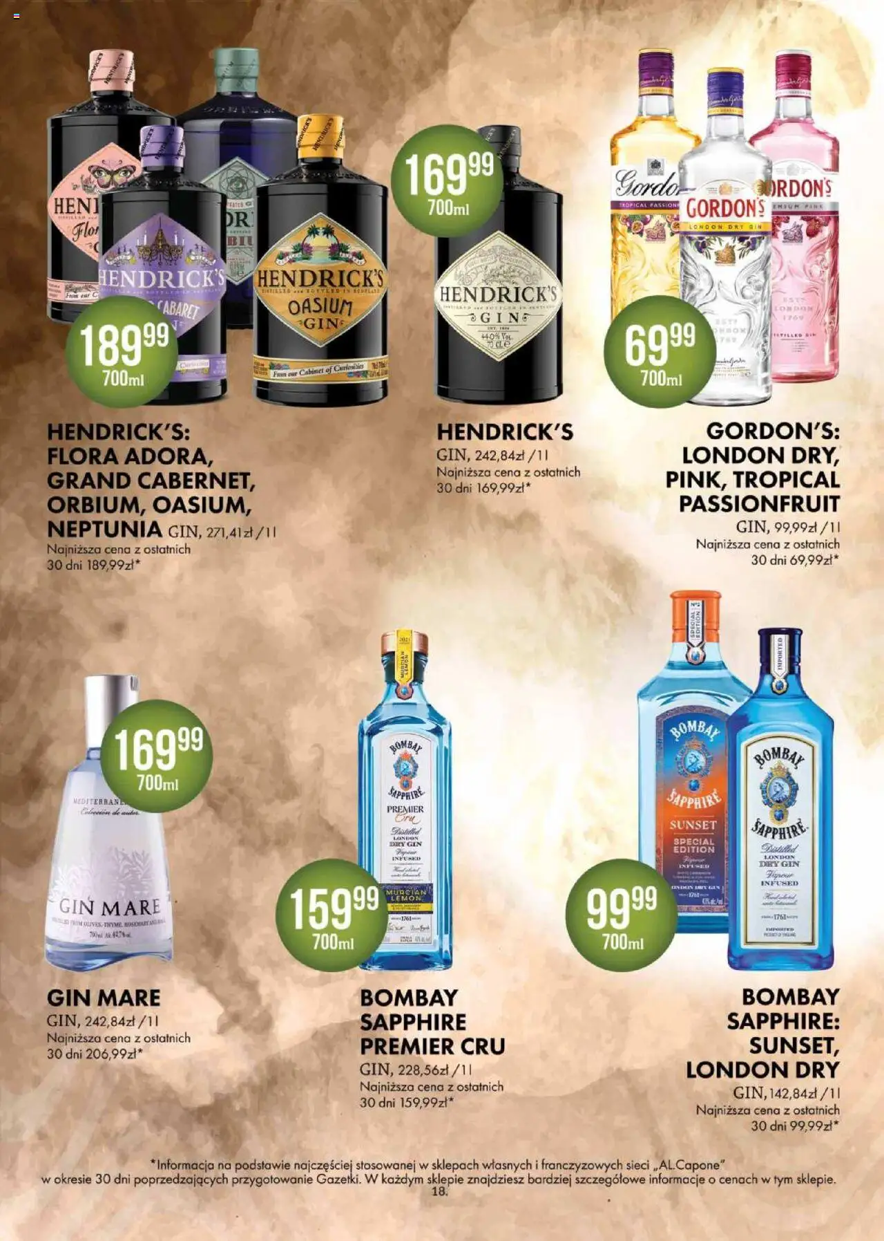 Al.Capone Gazetka od 11.08.2025 | Strona: 18 | Produkty: Gin