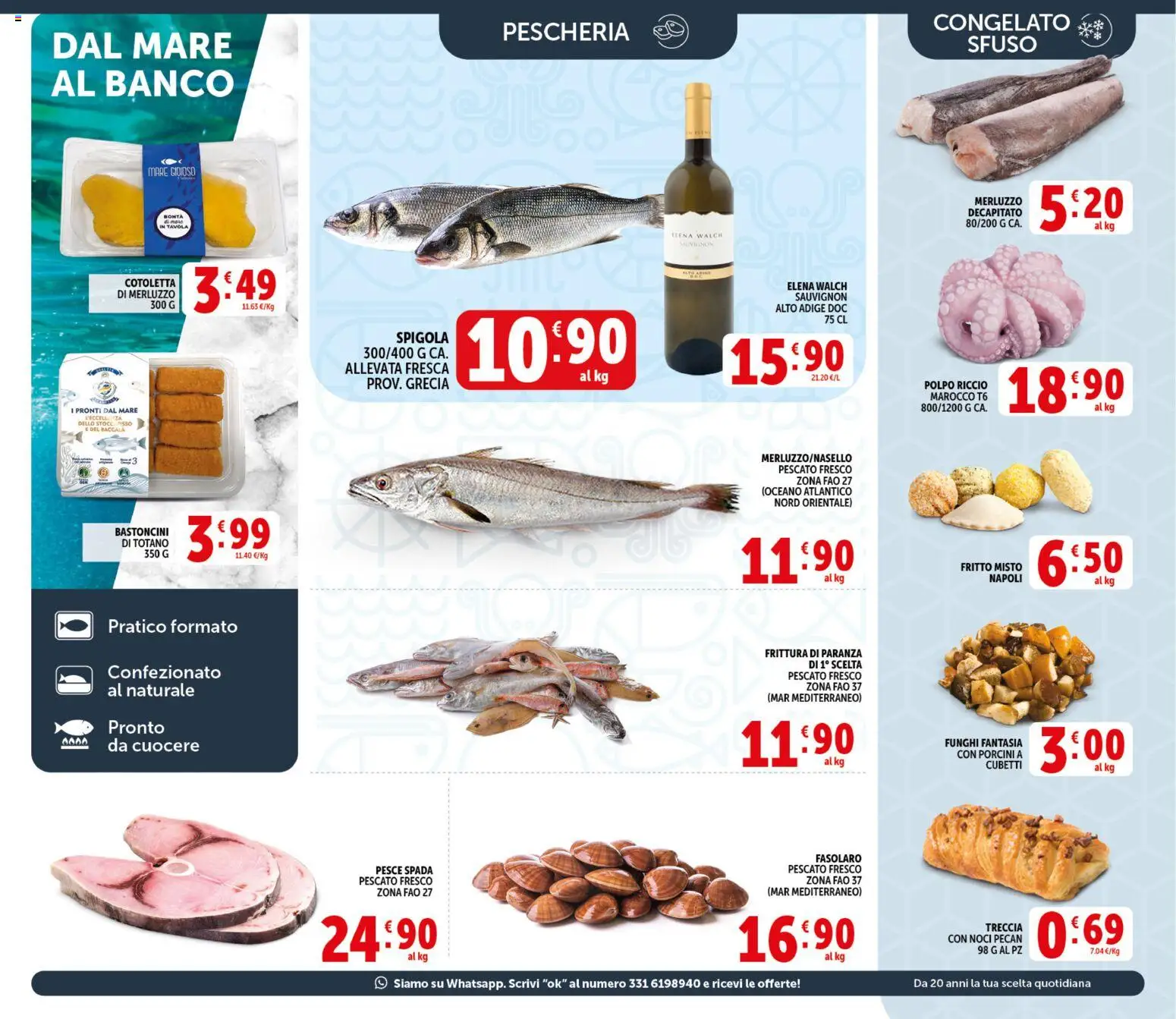 Volantino Decò del 21.04.2026 | Pagina: 7 | Prodotti: Merluzzo, Polpo, Funghi, Totano