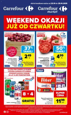 Pogląd oferty "Carrefour Gazetka - Weekend okazji już od czwartku" - ważna od 23.10.2025