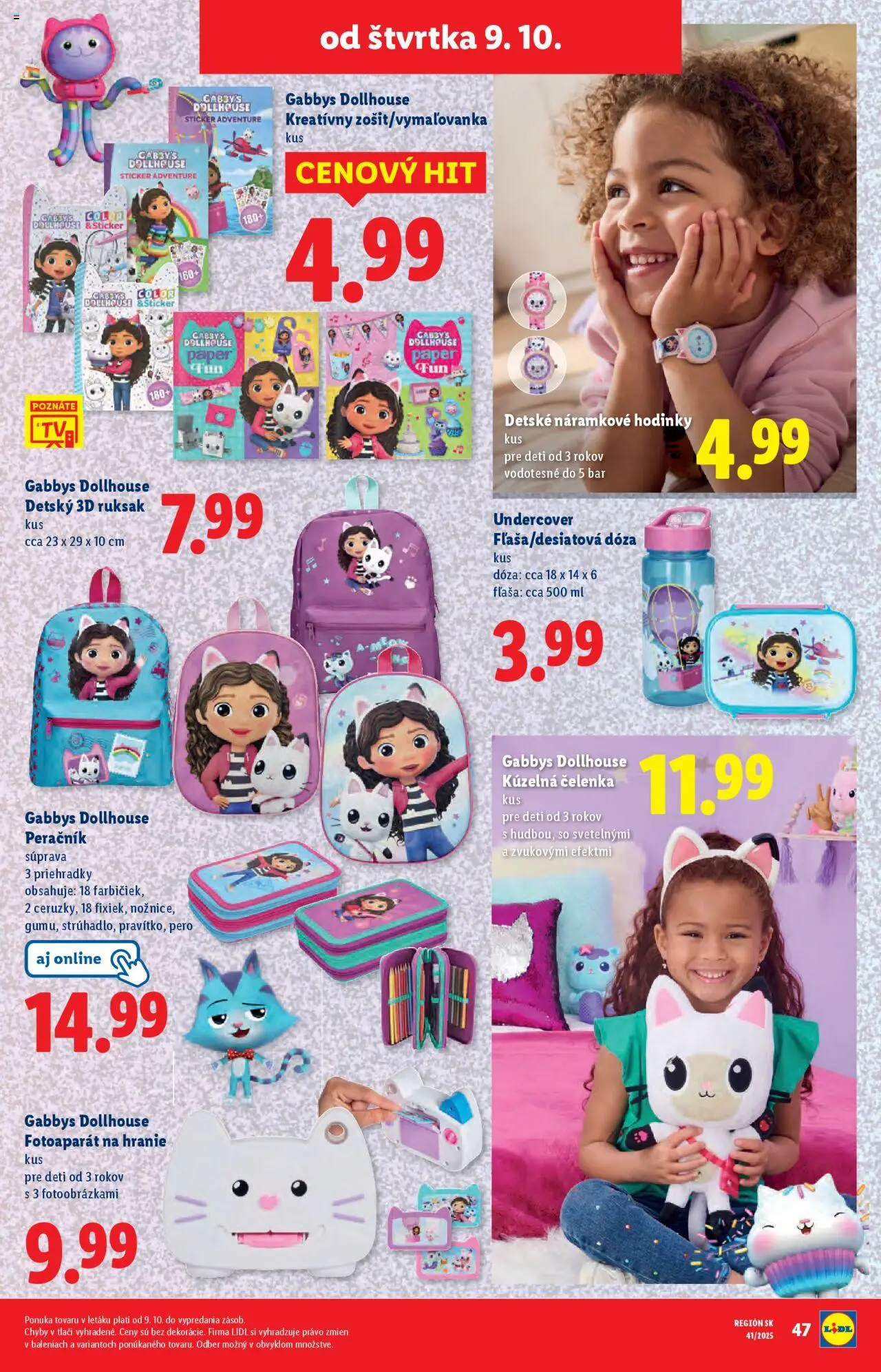 Nové Lidl akcie – leták je platný od 09.10.2025 | Strana: 30 | Produkty: Hodinky pre deti, Hodinky, Watch, Pero
