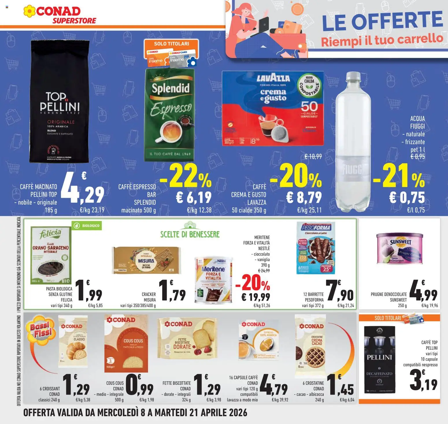 Volantino Conad del 08.04.2026 | Pagina: 34 | Prodotti: Crema, Cacao, Lavazza, Macinato
