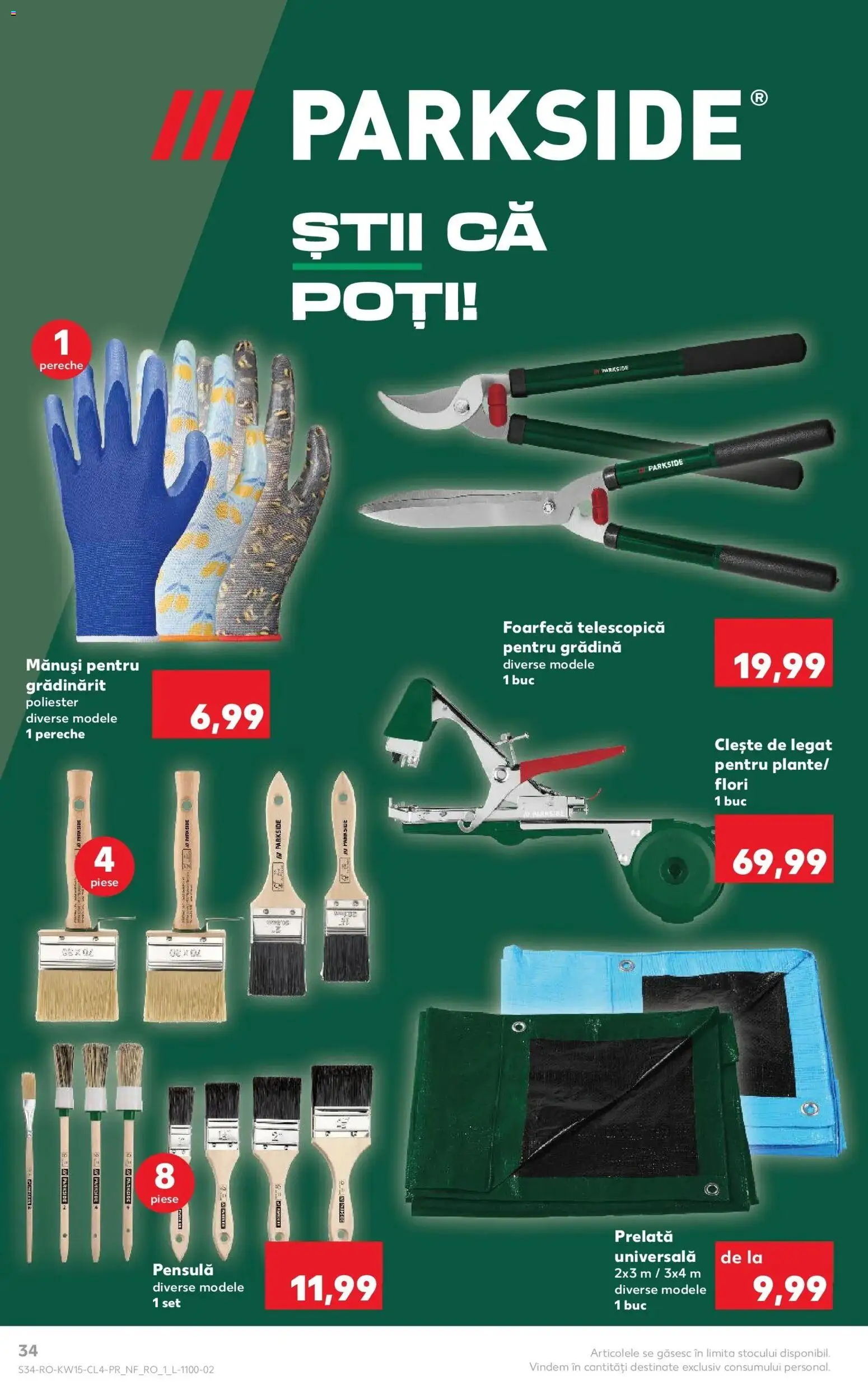 Noul catalog Kaufland – valabil de la 08.04.2026 | Pagină: 34 | Produse: Mănuși, Clește