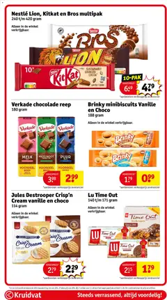 Verkade chocolade reep, 180 gram - Voorbeeld van een folder van Kruidvat, geldig van 07.04.2026 | Pagina: 97 | Producten: Melk, Chocolade, Kan, Pavilon