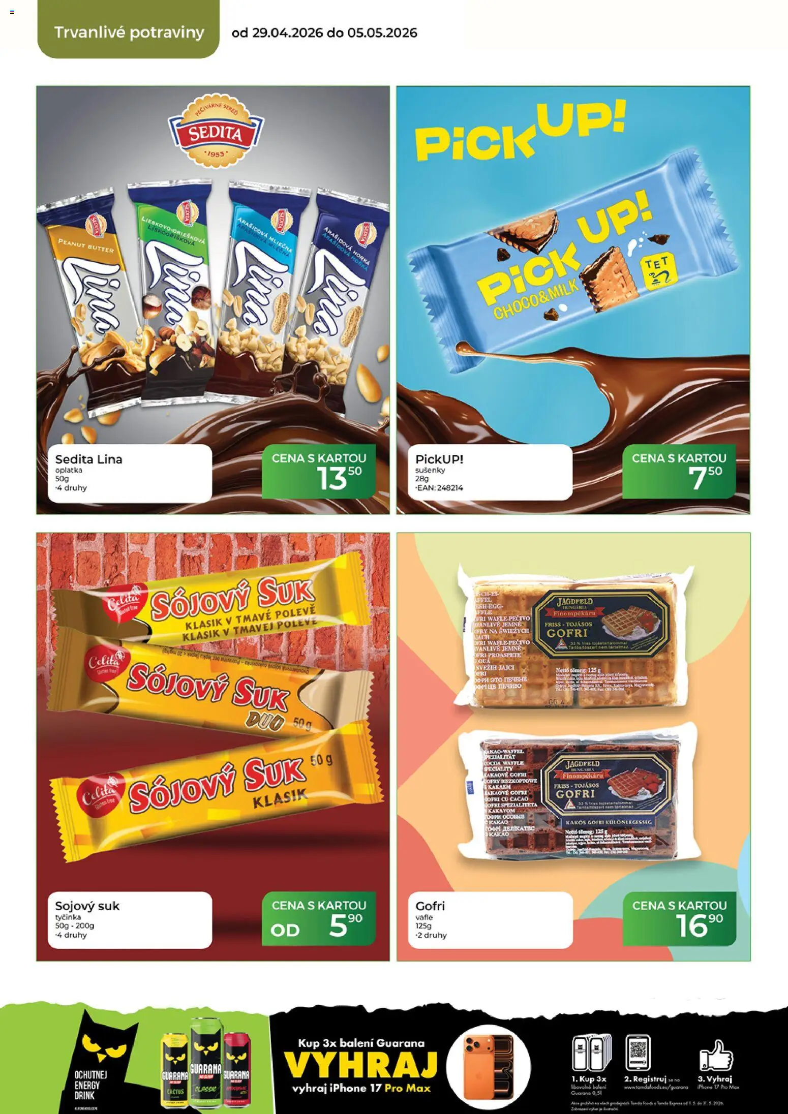 Tamda Foods leták od 29.04.2026 | Strana: 34 | Produkty: Potraviny, Kakao, Lina, Sušenky