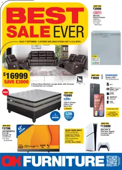 OK Furniture specials catalogue – valid from 17.09.2025