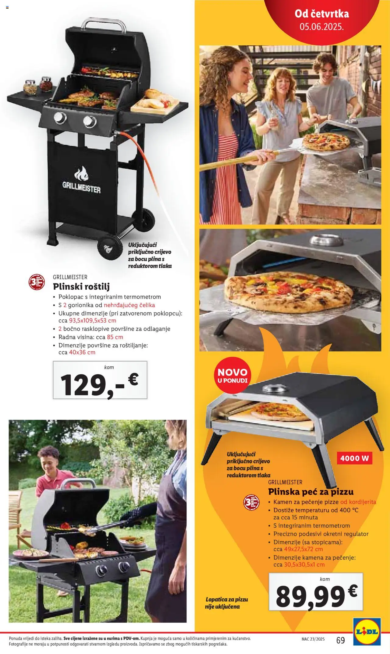 Lidl katalog | vrijedi od 02.06.2025 | Stranica: 69 | Proizvodi: Roštilj, Pizza, Lopatica