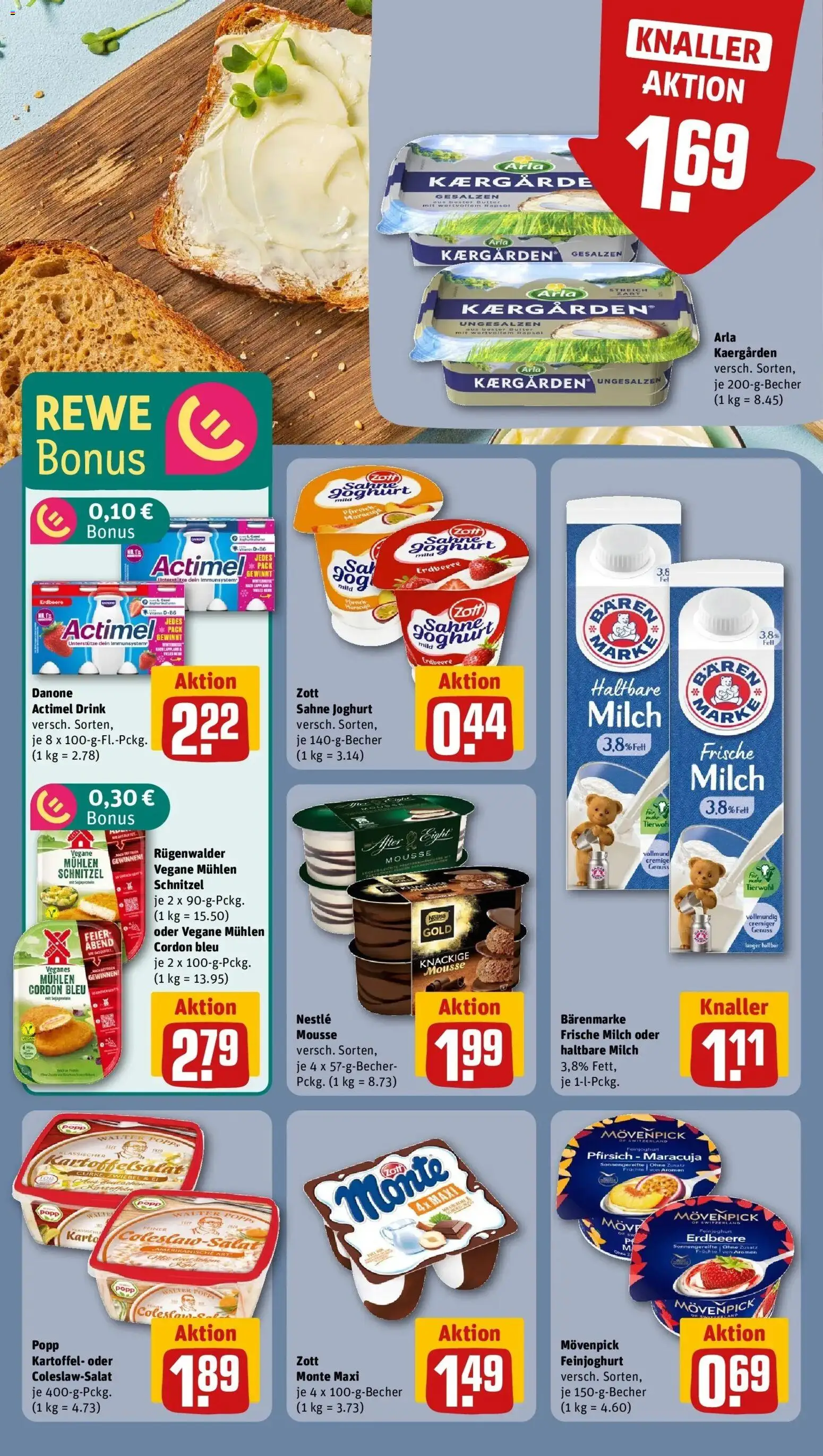Rewe prospekt Wietze	 – gültig ab 09.02.2026 | Seite: 17 | Produkte: Milch, Butter, Joghurt, Sahne