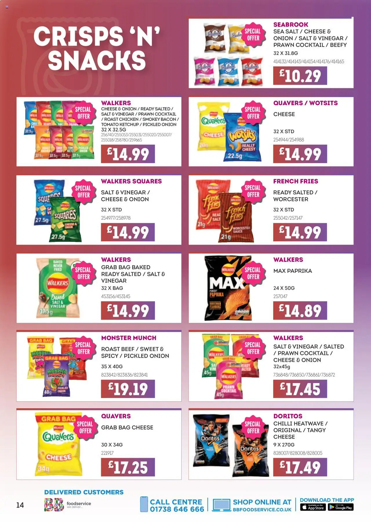  | Page: 14 | Products: Cheese, Retek, French fries, Bag