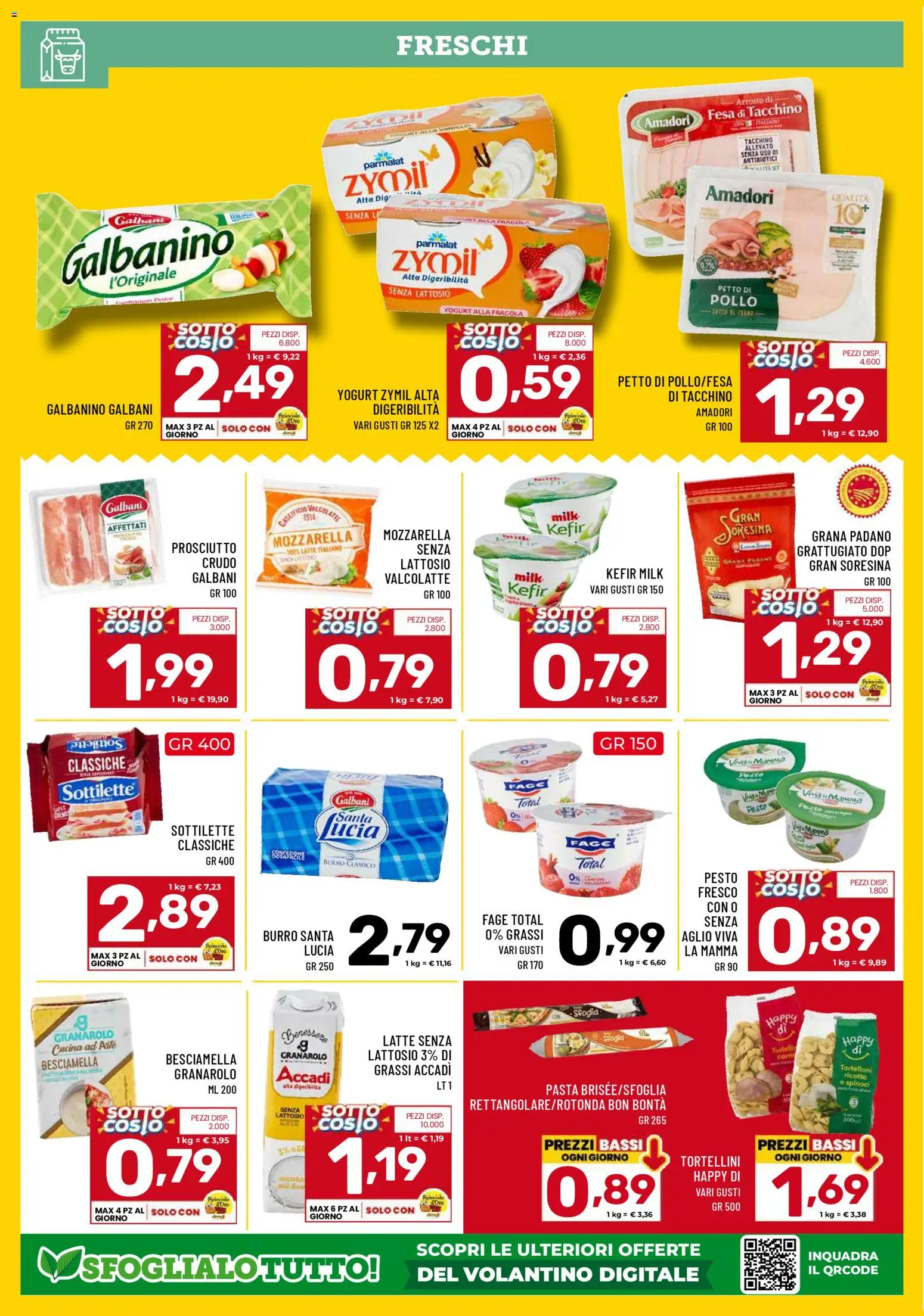 Volantino Il Centesimo del 23.01.2026 | Pagina: 2 | Prodotti: Arrosto, Pollo, Prosciutto, Ricotta