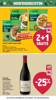 Delhaize folder week 51 - Voorbeeld van een folder van Delhaize, geldig van 18.12.2025 | Pagina: 21 | Producten: Saus, La, Peper, Crème