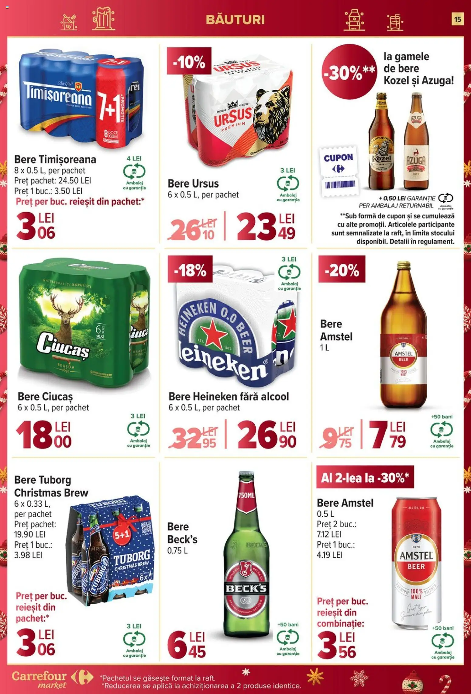 Noul catalog Carrefour – valabil de la 17.12.2025 | Pagină: 15 | Produse: Bere