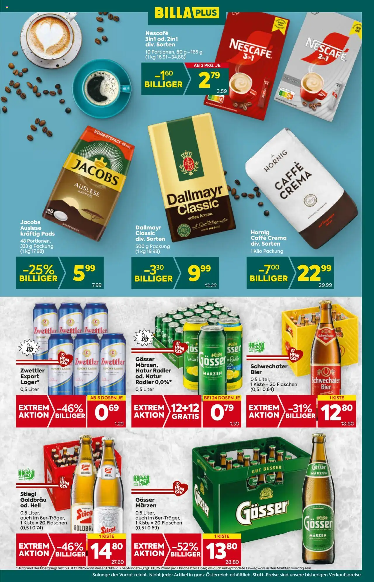 Billa Plus Flugblatt gültig ab 07.08.2025 | Seite: 13 | Produkte: Bier