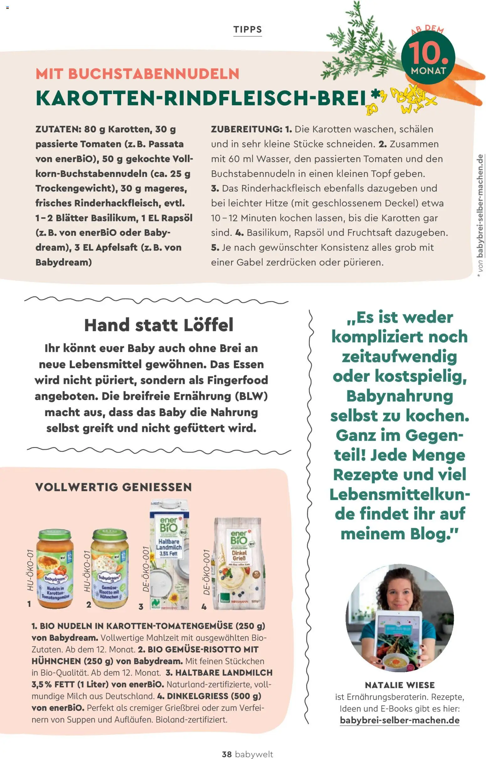 Rossmann babywelt Elternmagazin – gültig ab 11.12.2025 | Seite: 38 | Produkte: Milch, Tomaten, Apfelsaft, Babynahrung