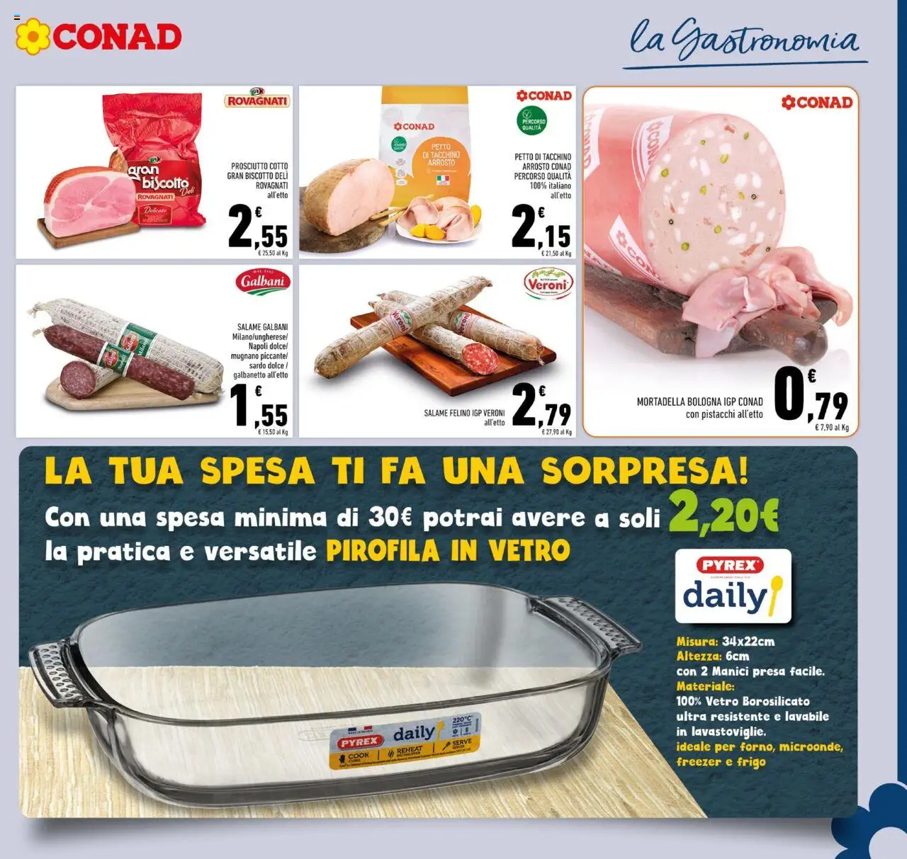 Volantino Conad del 10.09.2025 | Pagina: 7 | Prodotti: Arrosto, Prosciutto Cotto, Salame, Mortadella