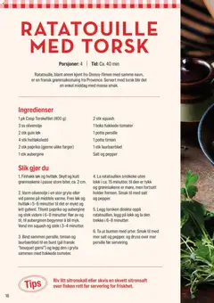 Forhåndsvisning av Coop Extra Middagsdisken Bonjour Frankrike gyldig fra 10.03.2026 | Side: 16