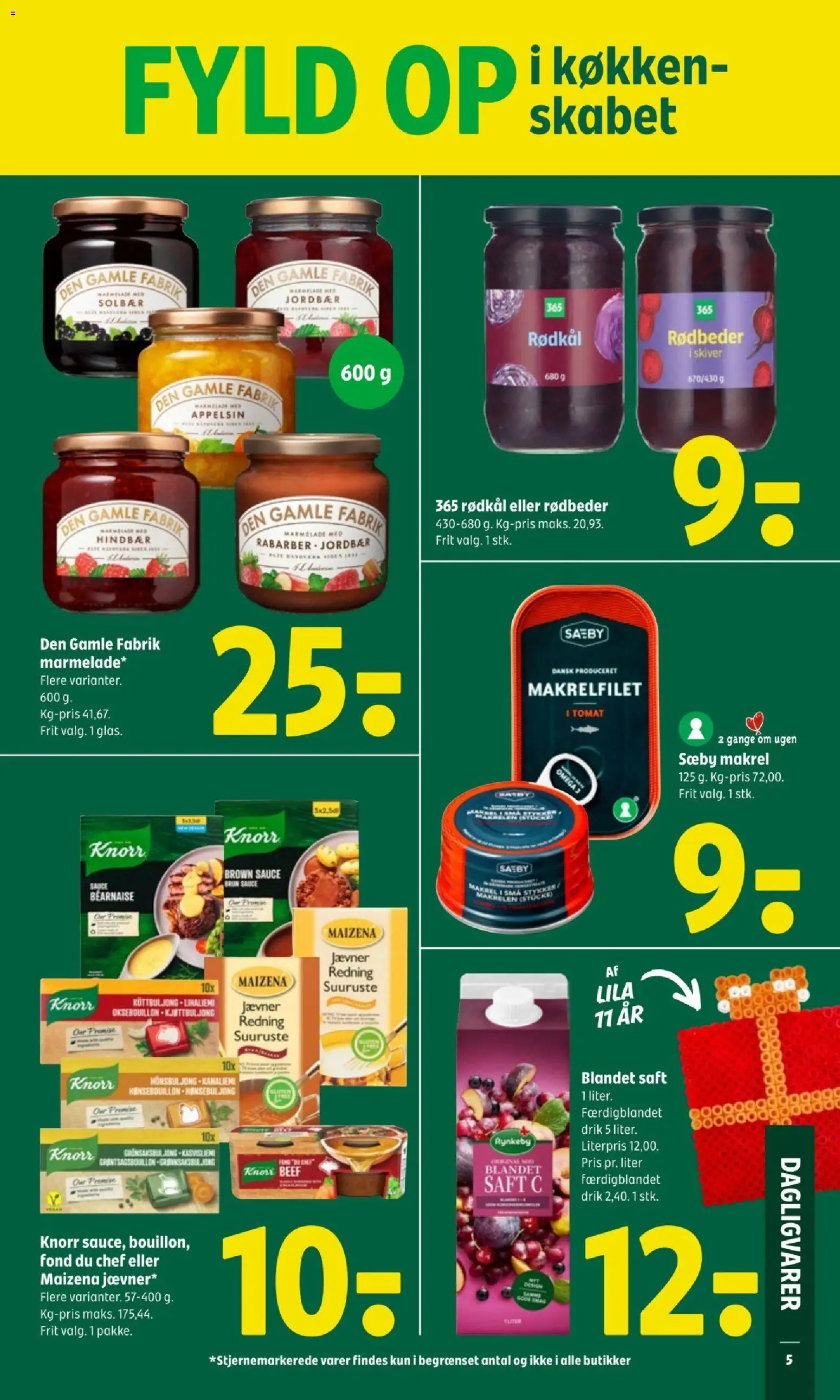 Coop 365 tilbudsavis – gyldig fra 18.12.2025 | Side: 7 | Produkter: Jordbær, Makrel, Marmelade, Solbær