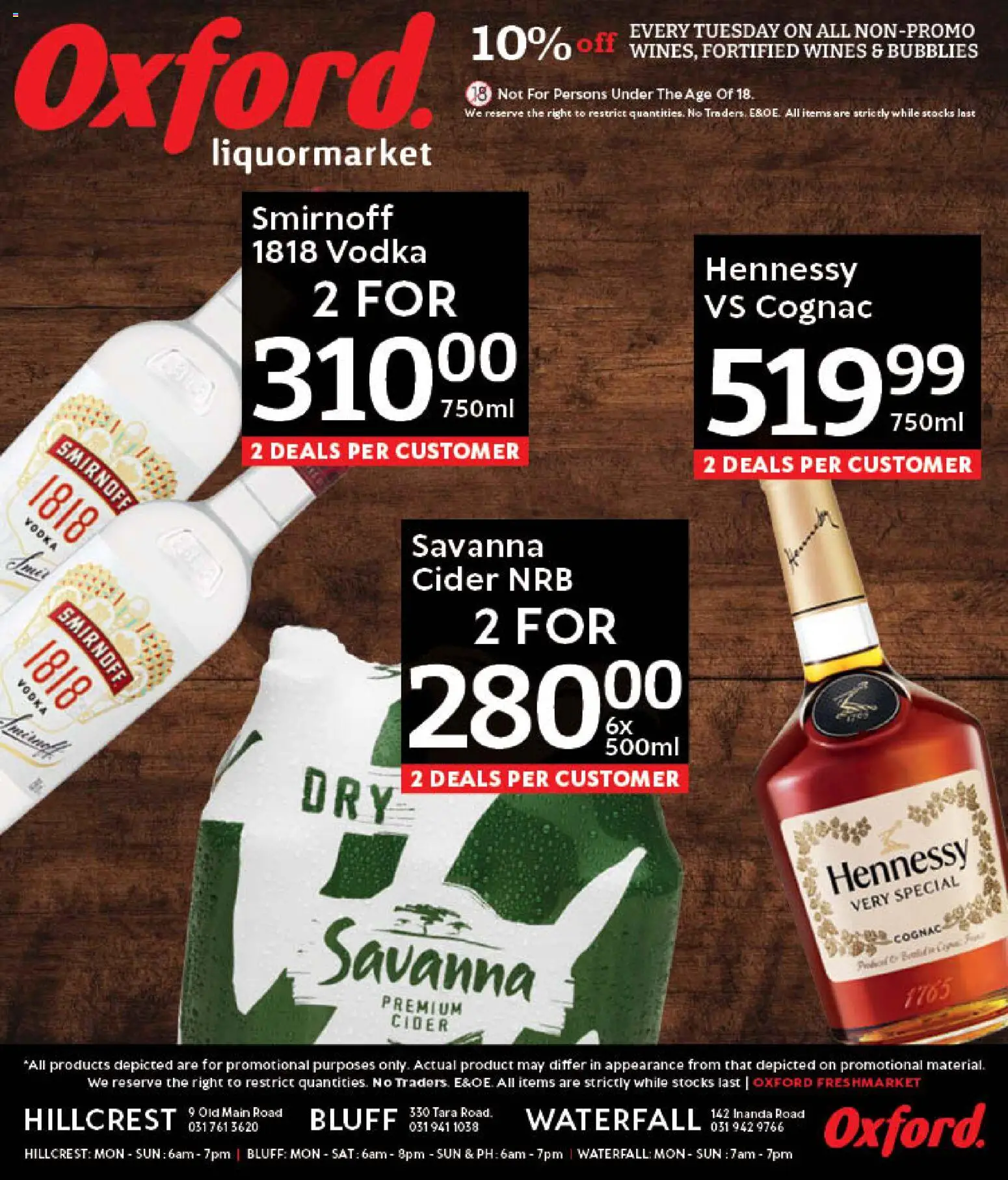 New Oxford Freshmarket catalogue – valid from 31.01.2026 | Page: 8 | Products: Cider, Vodka, Ensalada de quino