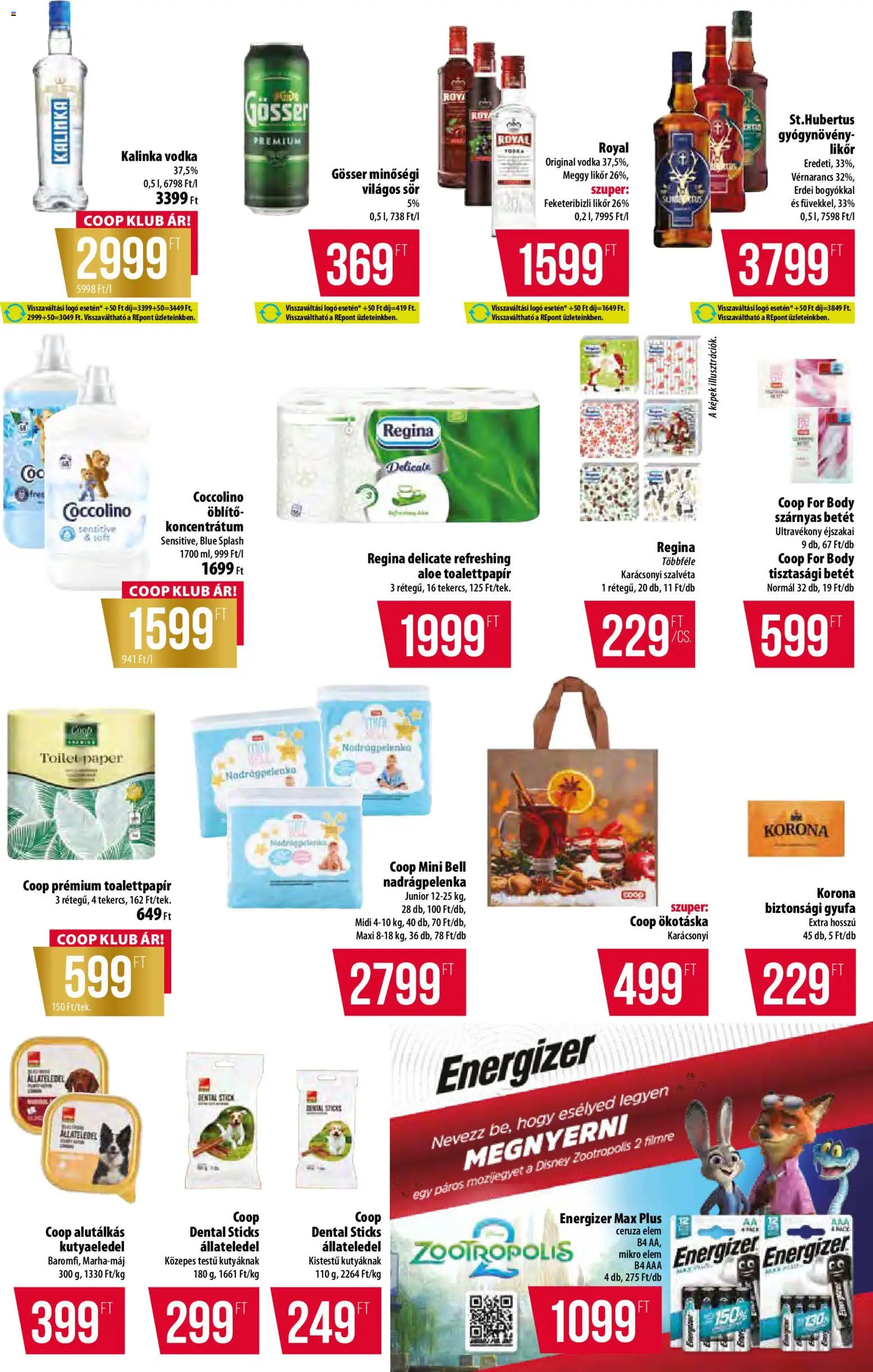 COOP akciós ujság - amely érvényes a következő dátumtól: 30.10.2025 | Oldal: 11 | Termékek: Body, Gösser, Öblítő, Sör
