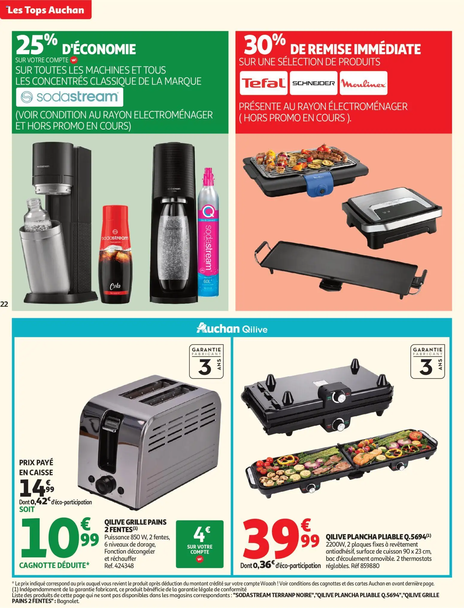 {H1} | Page: 22 | Produits: Plancha, Sodastream, Tefal
