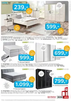 XXXL Lutz Junges Wohnen ab 30.11.2025 gültig | Seite: 15 | Produkte: Bett, Matratze, Topper, Schrank