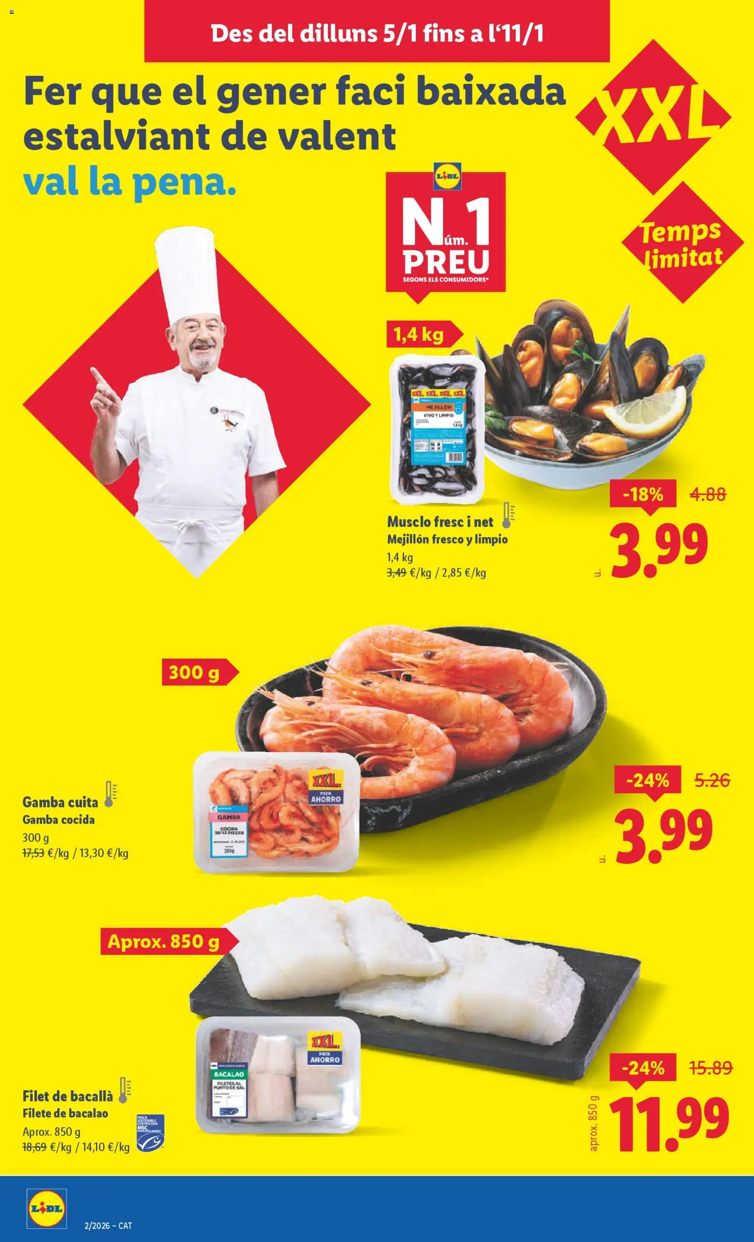 Lidl folleto │ válido desde el 05.01.2026 | Página: 6 | Productos: Filete, Gamba