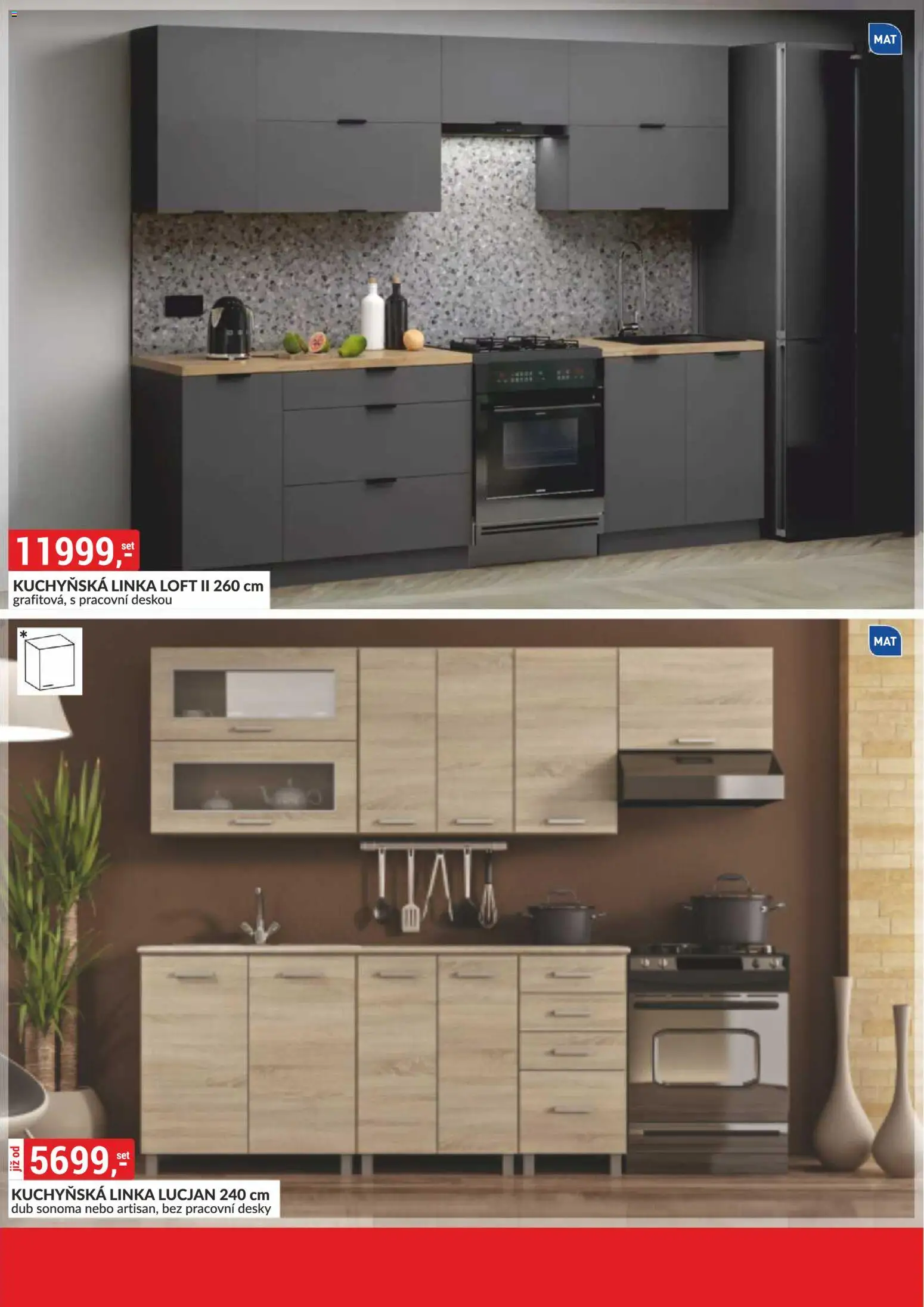 BAUMAX leták - Zařiďte si bydlení od 01.01.2026 | Strana: 60 | Produkty: Kuchyňská linka, Desky