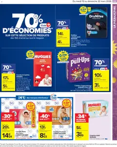 Carrefour Market - Prévisualisation de Carrefour Market catalogue semaine 11 valide à partir de 10.03.2026 | Page: 57 | Produits: Couches, Culotte, Pyjama