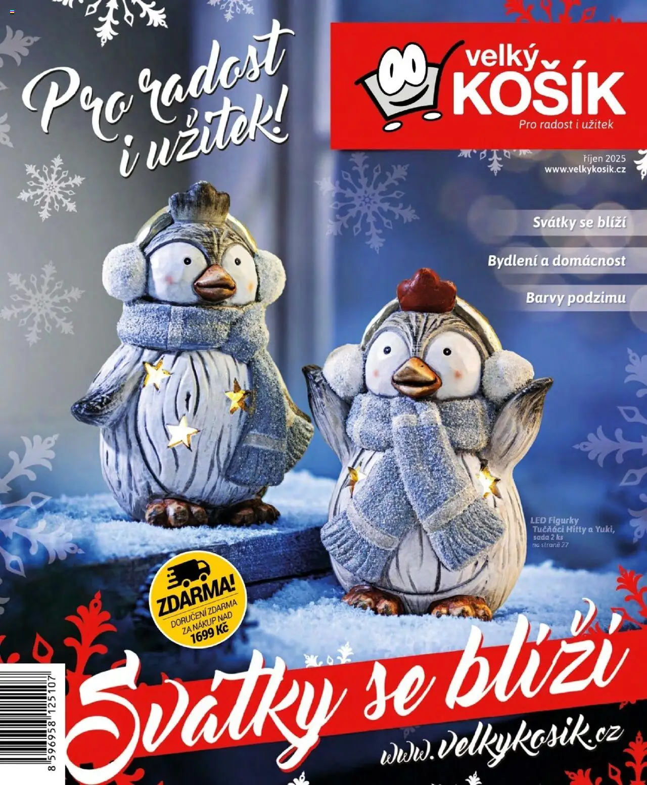 Velký Košík katalog říjen od 01.10.2025 | Strana: 1 | Produkty: Košík, Figurky, Barvy, LED