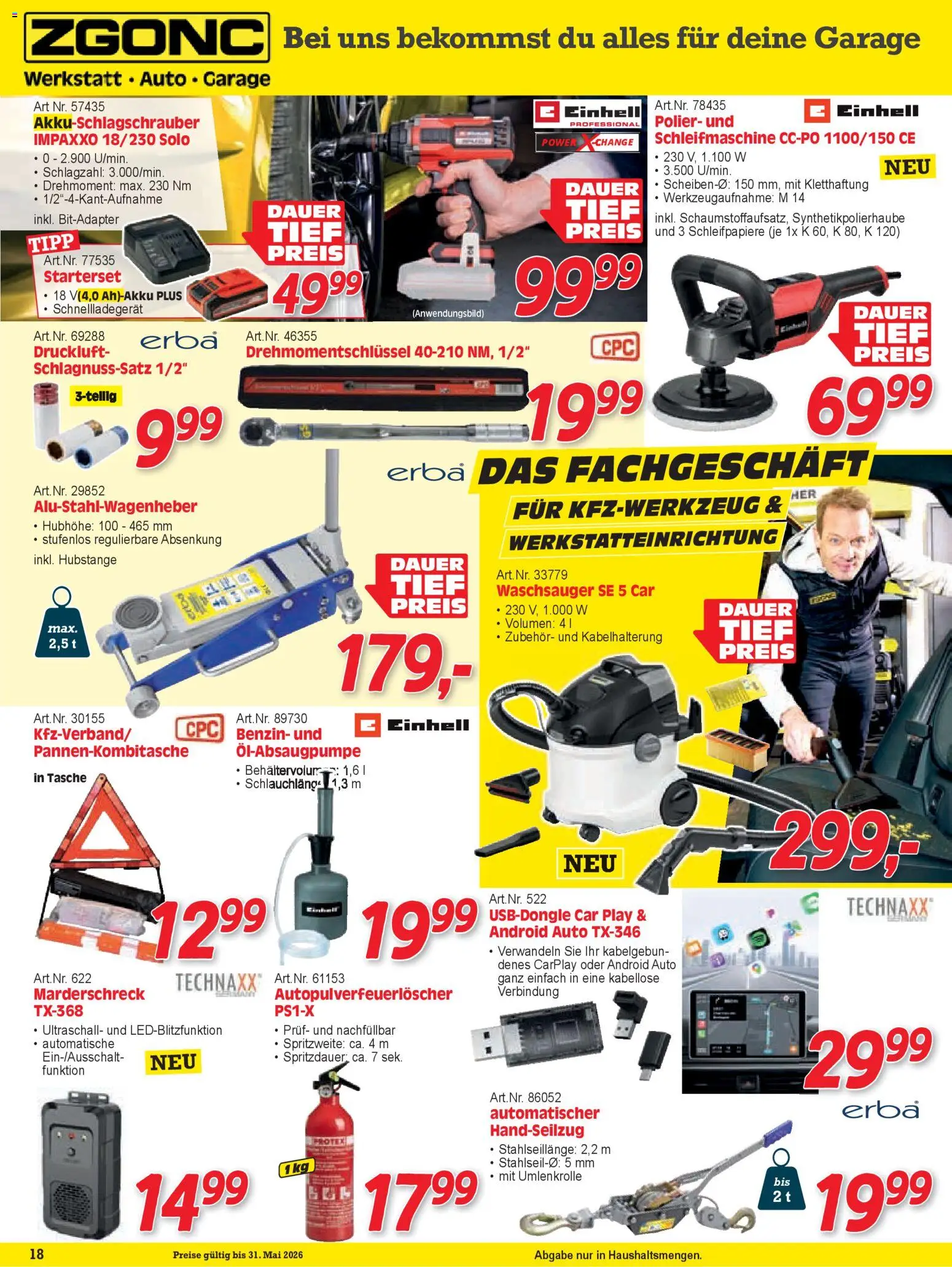 Zgonc Flugblatt Mai I 2026 gültig ab 01.04.2026 | Seite: 18 | Produkte: Tasche