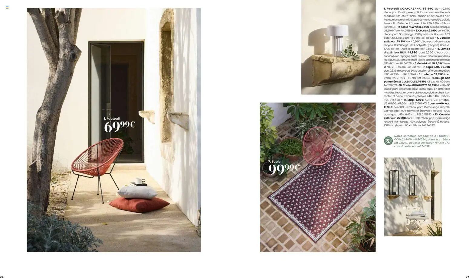 {H1} | Page: 39 | Produits: USB, Fauteuil, Tapis, Lampe